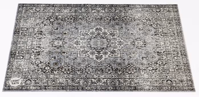 DRUMnBASE Vintage Persian Stage Mat 130 Grey - Teppich