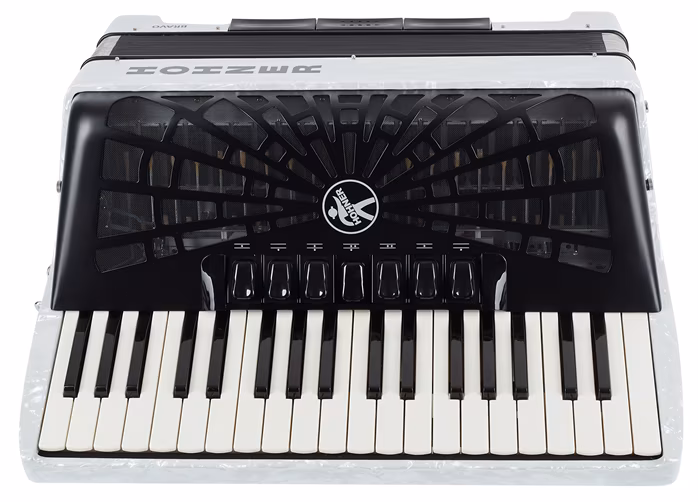 Hohner Bravo III 96 white (SilentKey) - Tastenakkordeon