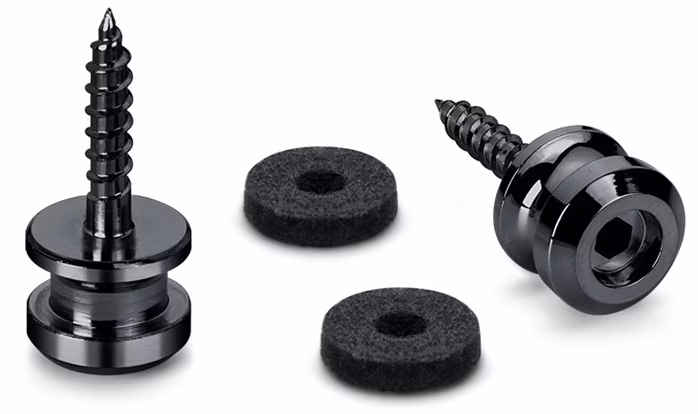 Schaller Buttons for S-Lock S Black Chrome - Schraube für Gurt