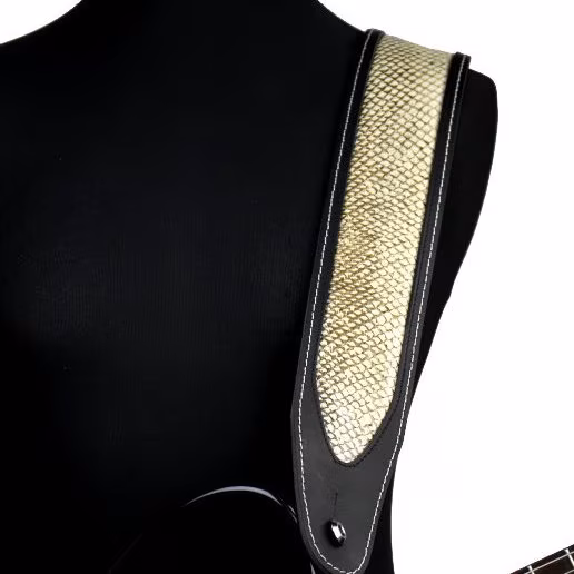 Richter Luxury Python Black - Gitarrengurt