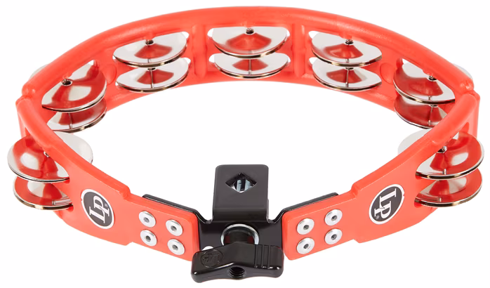 Latin Percussion Cyclops Tambourine Red w Mount - Tamburin
