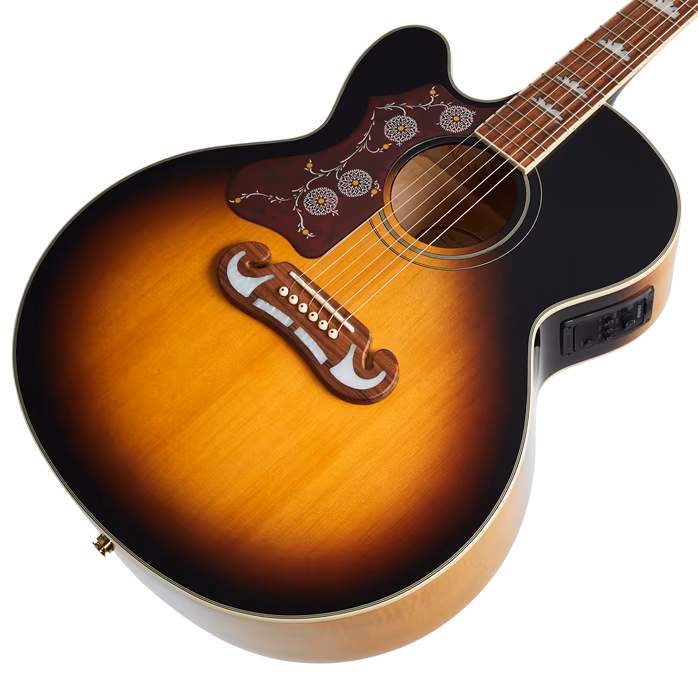 Epiphone J-200EC Studio LH VS - Linkshänder elektroakustische Gitarre