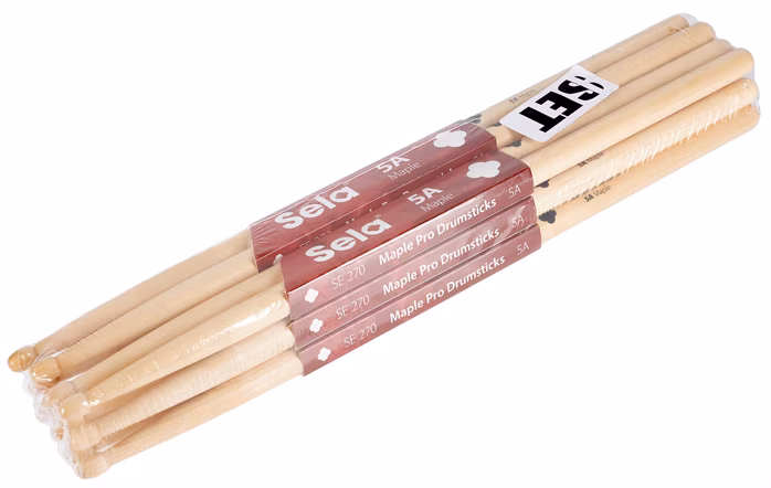 Sela 5A Maple 6 Pack - Preisgesenktes Ahorn-Trommelstöcke-Set