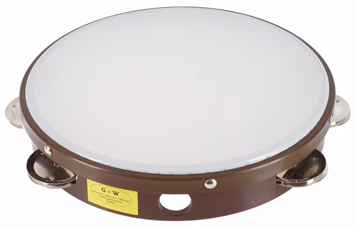 GW Tambourine Brown - Tambourin mit Fell