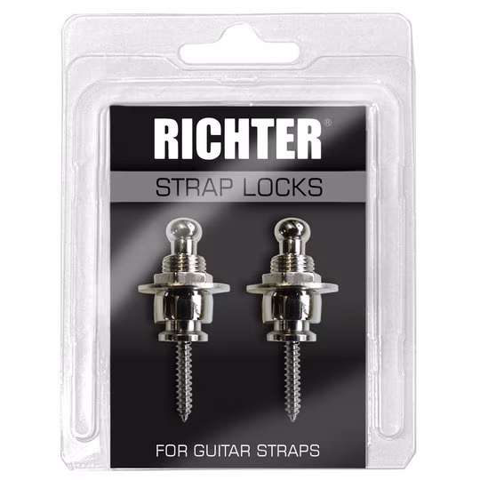 Richter Strap Lock Set Chrome - Security Locks für Gurt