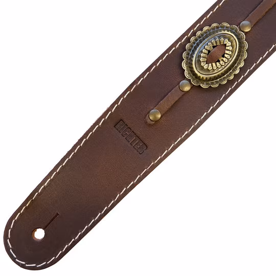 Richter Raw II Concho Brown/Old Brass - Gitarrengurt