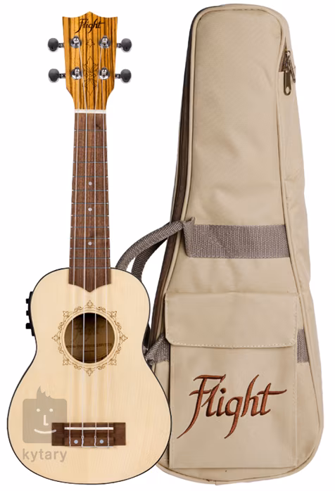 Flight DUS 320 EQ SP ZEB (ausgepackt) - Elektroakustische Ukulele