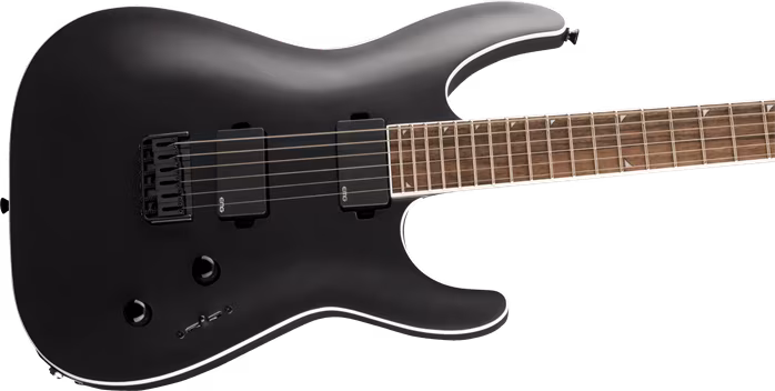 Jackson SLX Soloist 6 Deluxe Baritone Arch top LRL SBK - E-Baritongitarre