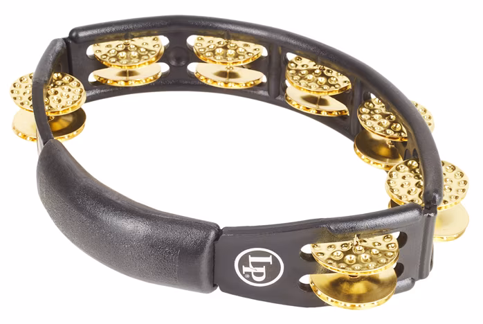 Latin Percussion Cyclops Tambourine Dimpled Brass - Tamburin