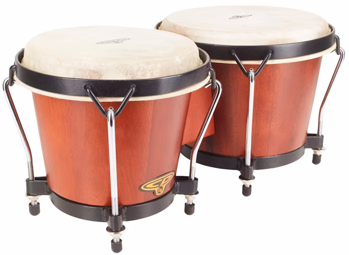 Latin Percussion Traditional Dark Wood Bongos - Bongos
