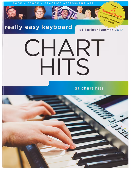 MS Really Easy Keyboard: Chart Hits, Spring/Summer 2017 - Keyboardnoten