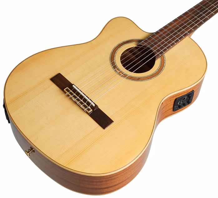 Ortega RCE138SN-L - Linkshänder elektroakustische klassische Gitarre