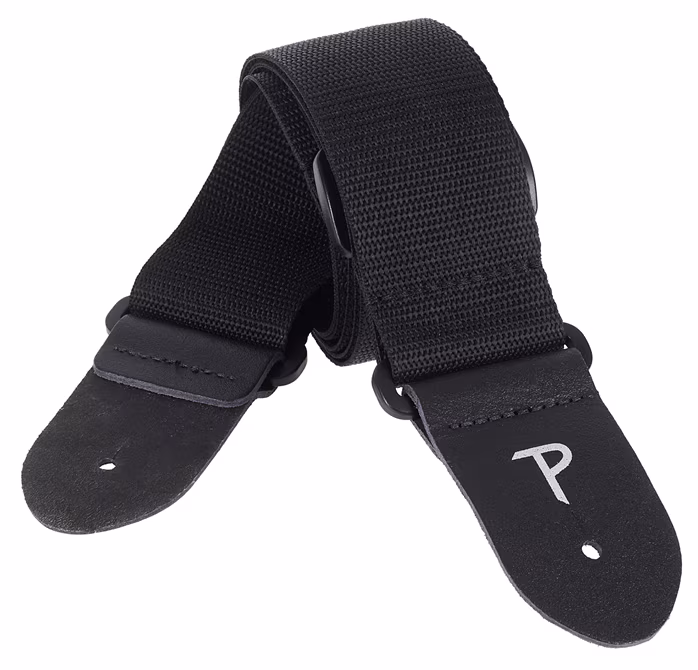 Perri's Leathers Poly Pro Extra Long Black - Gitarrengurt