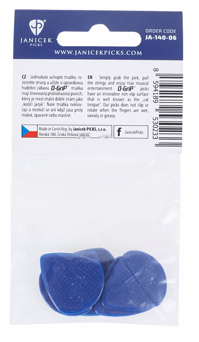 D-GriP Jazz A 1.40 6 pack - Plektren