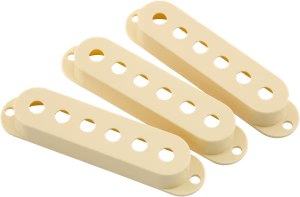 Fender Road Worn Stratocaster Pickup Covers, Aged White - Gitarren-Hardware