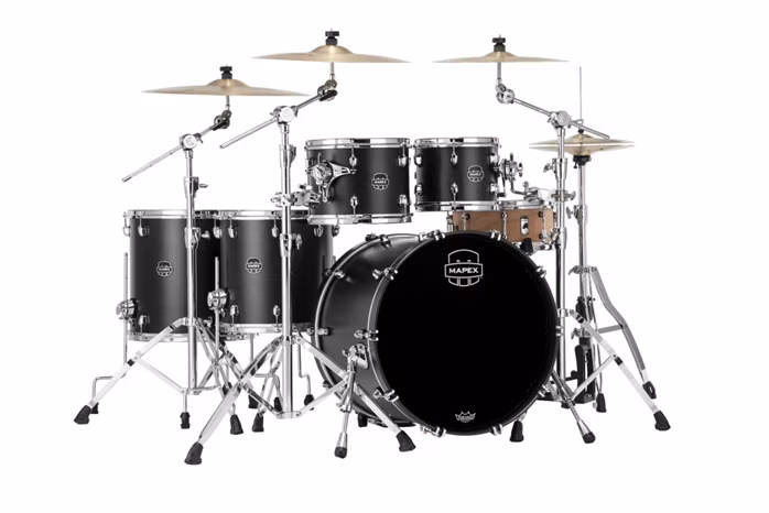 Mapex Saturn Satin Black Rock Set II - Schlagzeug