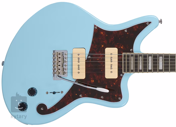 D'Angelico Offset Solid Body Sky Blue - E-Gitarre