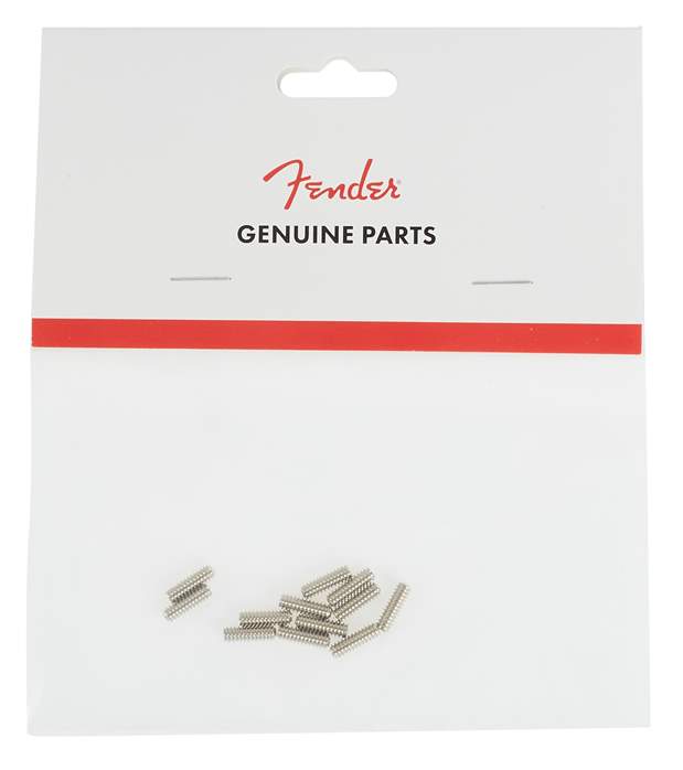 Fender Standard Series Bass Bridge Saddle Height Adjustment Screws, Nickel - Gitarren-Hardware