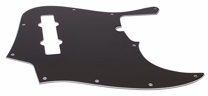 Fender Pickguard, 5-String Jazz Bass, 10-Hole Mount, Black, 3-Ply - Pickguard