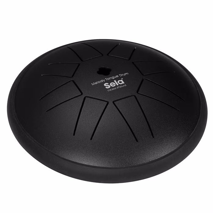 Sela 6" Melody Tongue Drum Black - Tonque Drum