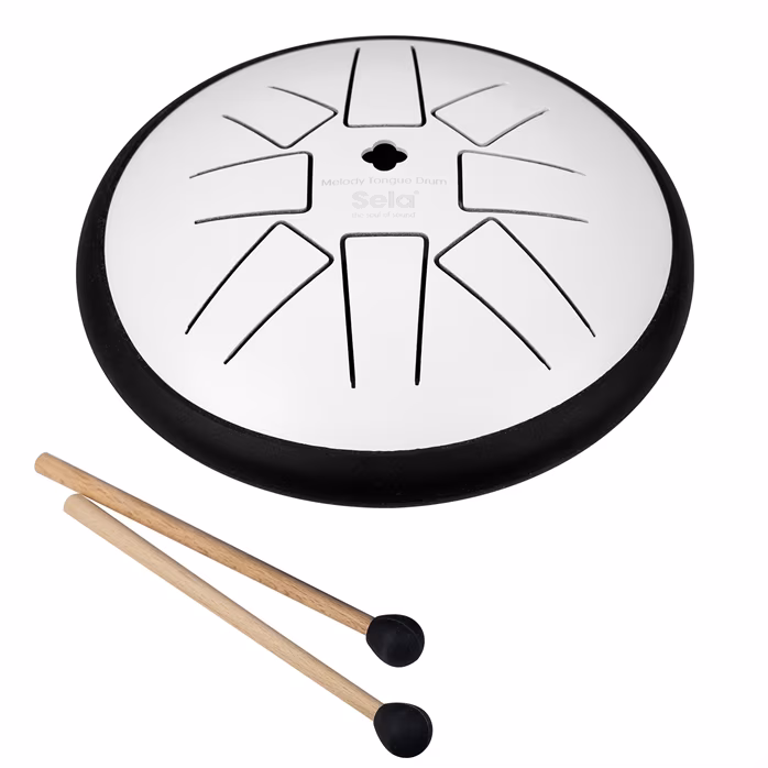 Sela 6" Melody Tongue Drum White - Tonque Drum
