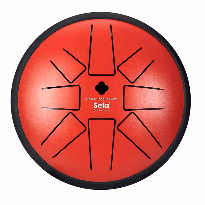 Sela 6" Melody Tongue Drum Red - Tonque Drum