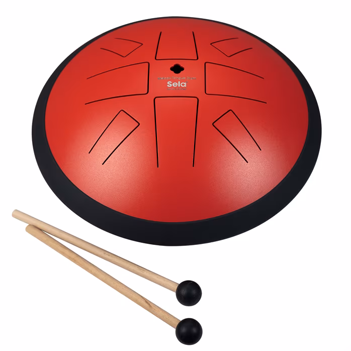 Sela 10" Melody Tongue Drum Red - Tonque Drum