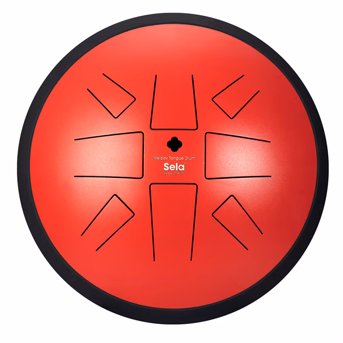 Sela 10" Melody Tongue Drum Red - Tonque Drum