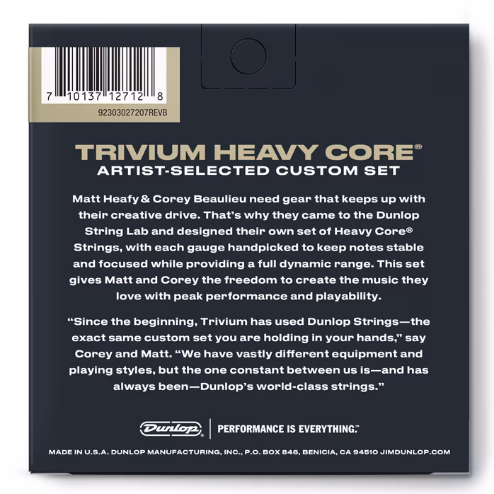 Dunlop Trivium String Lab Guitar Strings 10-63 7-String - Saiten für siebensaitige E-Gitarre