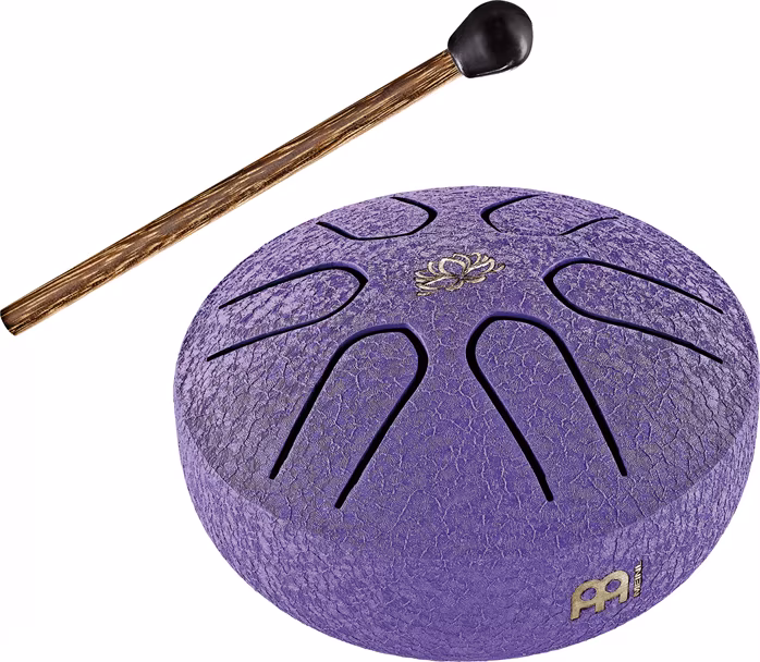 Meinl Sonic Energy 3" A Major Lotus Flower Purple Pocket Steel Drum - Tonque Drum