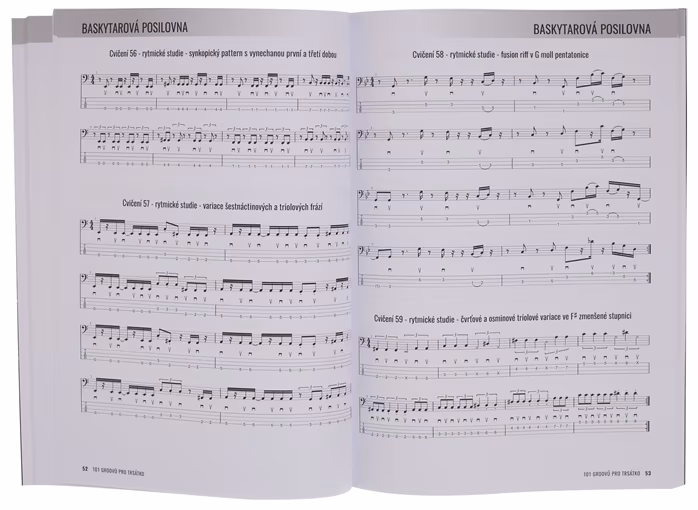 Baskytarová posilovna 101 groovů pro trsátko - Bass-Schule für Anfänger