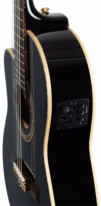 Ortega RCE138-T4BK-L - Linkshänder elektroakustische klassische Gitarre