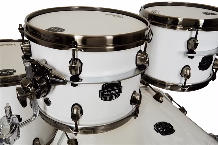 Mapex Saturn Evolution Polar White Lacquer - Schlagzeug
