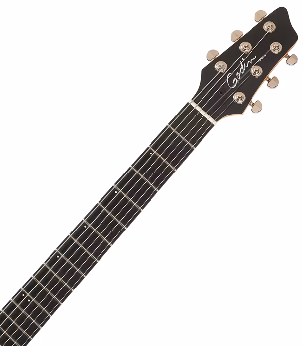 Godin A 6 ULTRA Denim Blue Flame - Elektroakustische Hybridgitarre