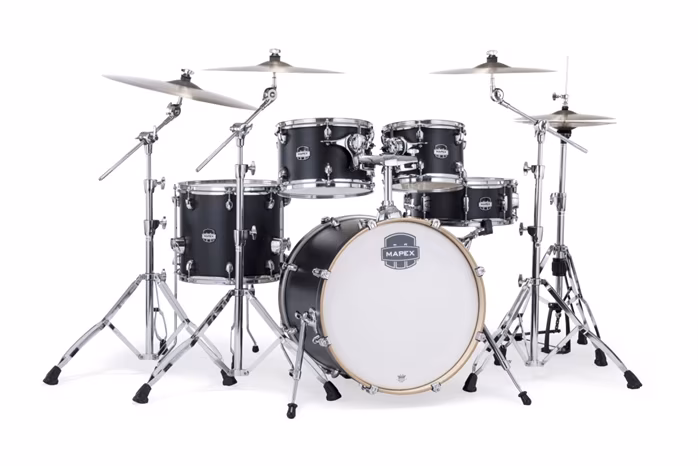 Mapex Mars Maple Studio Set Matte Black - Schlagzeug
