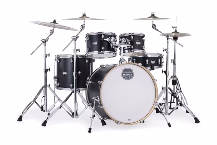 Mapex Mars Maple Rock Set Matte Black - Schlagzeug