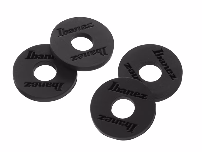 Ibanez Silicone Strap Block 4 Pieces/Set - Black - Security Locks für Gurt