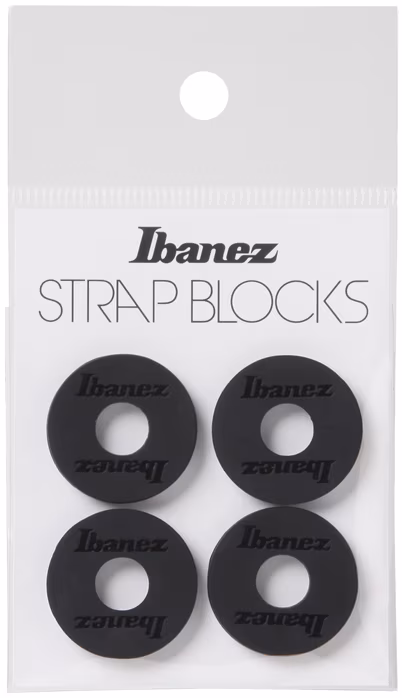 Ibanez Silicone Strap Block 4 Pieces/Set - Black - Security Locks für Gurt