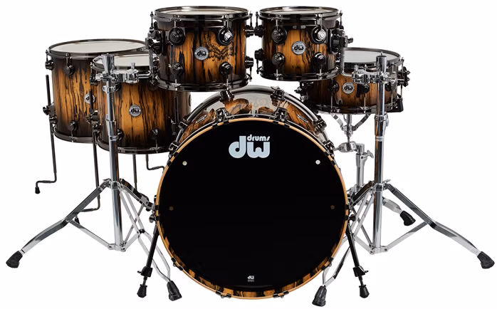 DW Collector´s Natural to Black Burst over Royal Ebony - Schlagzeug