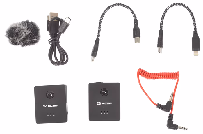 Mozos S9 - Wireless-Reportage-Set mit Mikrofon