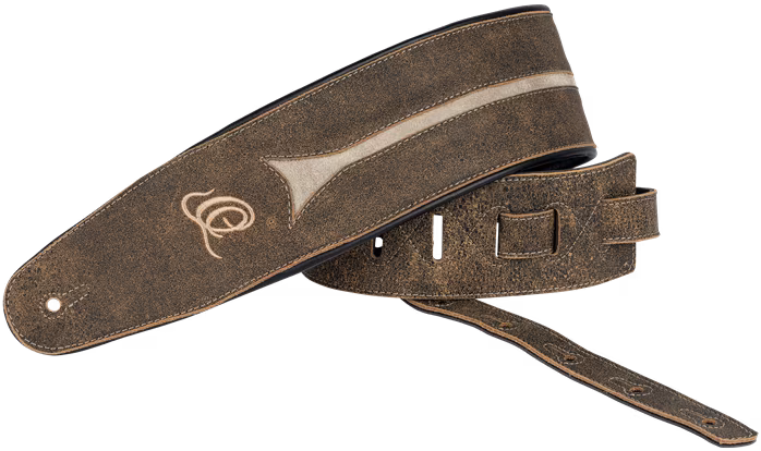Ortega OSBS-3 Bass Leather Strap - Desert Stone - Gitarrengurt