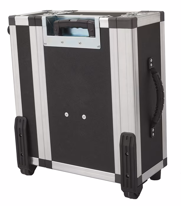Razzor Cases Rack with telescopic pull-out handle and compartment for wireless components - Rack Case