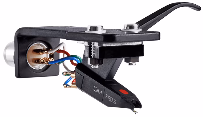 Ortofon DJ OM PRO S + SH4 Black Headshell - Headshell und Ersatznadel