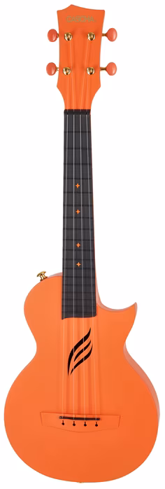 Cascha HH 2289 Carbon Fibre Ukulele Set Orange - Akustische Ukulele