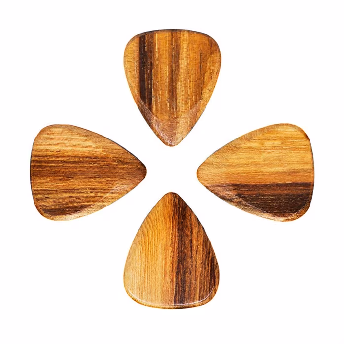 Timber Tones Pale Moon Ebony 4-Pack - Plektren
