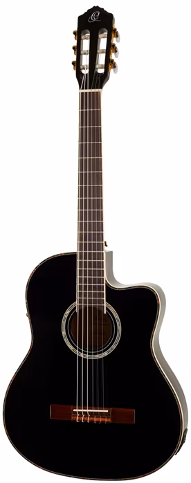 Ortega RCE145BK - Klassische elektroakustische Gitarre