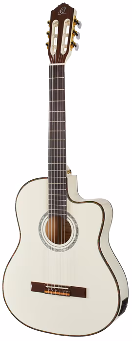 Ortega RCE145WH - Klassische elektroakustische Gitarre