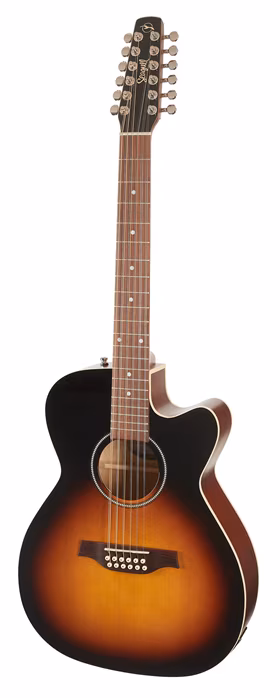 Seagull S12 CH CW Spruce Sunburst GT Presys II - Zwölfsaitige elektroakustische Gitarre