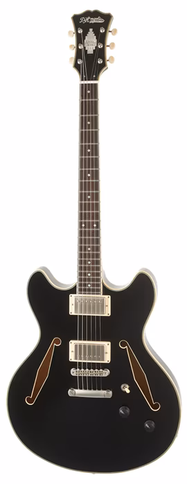 D'Angelico Excel DC Tour Collection Black - Semiakustische Gitarre