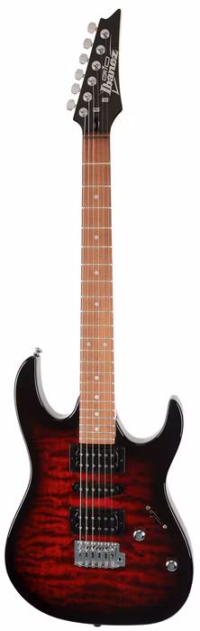 Ibanez GRX70QA Transparent Red Burst - E-Gitarre